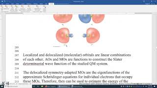 24 6 Delocalized vs Localized MO [upl. by Adnol]