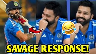 Rohit Sharma SAVAGE RESPONSE on Virat Kohli Strike Rate Controversy 🔥 India T20 World Cup 2024 [upl. by Noivax652]