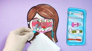 💕 PAPER ASMR 💕 NO MUSIC 🔇 TUTORIALS 🍬 DENTAL EMERGENCIES 🦷 [upl. by Otsirave]