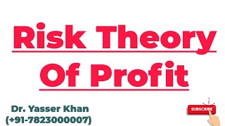 Risk Theory Of Profit  Theory Of Profit  Profit  Economics  Microeconomics  CUET  UGC  UPSC [upl. by Leopoldine912]