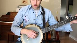 Basic Folk Banjo Fingerpicking Tutorial [upl. by Anaitak]