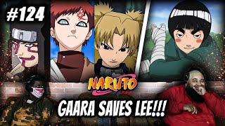 GAARA SAVES LEE  Naruto ep 124 REACTION  The Beast Within [upl. by Kemble764]