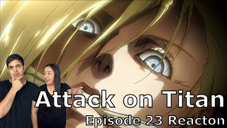 First Reaction to Attack on Titan The Identity of Female Titan Exposed S1E23  AnimeDistraction [upl. by Abate]