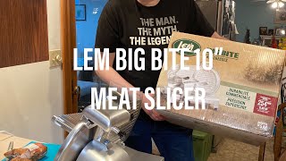 Review LEM Big Bite 10 Meat Slicer [upl. by Murdock]