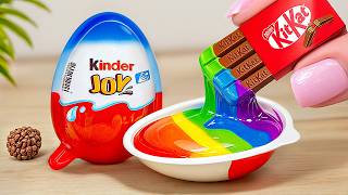 Mini Kinder Chocolate Cake Recipe Using KitKat  Satisfying Rainbow Cake Decorating Hacks [upl. by Fairbanks]