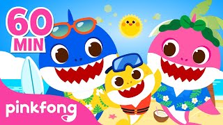 Baby Shark Summer Remix and more  Shark Family Special  Compilation  Pinkfong Songs for Children [upl. by Staw700]