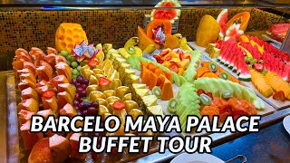 BARCELO MAYA PALACE BUFFET TOUR  Mayan Riviera Mexico [upl. by Shore]