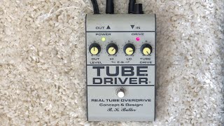 BK Butler Tube Driver 5knob Demo [upl. by Ibbison]