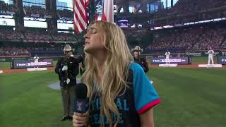 Ingrid Andress just BUTCHERED the National Anthem [upl. by Eaner]