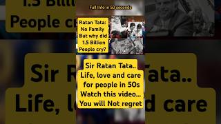 Ratan Tata No Family 15 Billion cried why  shorts ytshorts rip status facts youtubeshorts [upl. by Hujsak]