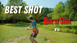 Best Shot  Worst Shot  Disc Golf Challenge  North Landing Disc Golf Course  F9 [upl. by Holtz]