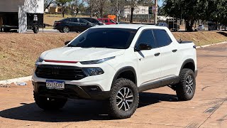 FIAT TORO 2023 COM ESCAPE DIRETO  LIFT DE 10CM  PNEU 245 ESPAÇADORES DE 50MM [upl. by Eirallih]