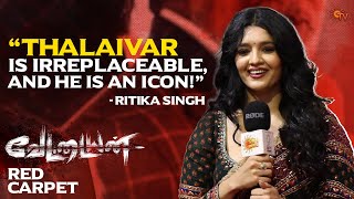 Ritika Singh at Vettaiyan Audio Launch Red Carpet  Rajinikanth  Amitabh Bachchan  Anirudh Sun TV [upl. by Rhu415]