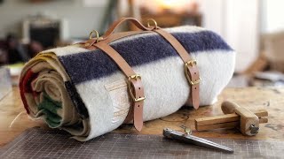 How To Make A Leather Blanket Roll Super Easy [upl. by Sevy]