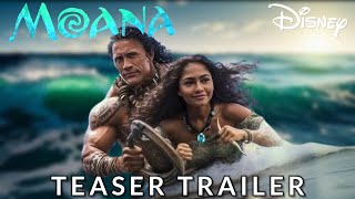 MOANA Live Action  Teaser Trailer 2025 Dwayne Johnson Zendaya  Disney [upl. by Whitford]