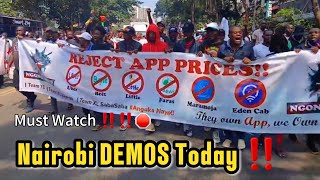 Nairobi CBd Demonstrations Live Now  Trending News Today [upl. by Akiram]