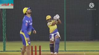 csk practice 2022 Rajvardhan hangargekar batting in csk practice season ll crick tv [upl. by Ekusoyr]