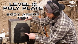 Body Armor Test  Level III Poly Plate [upl. by Vickey]