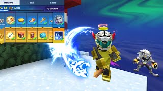 White Fang Pet Unlocking Season 41 BattlePass in BedWars Blockman Go [upl. by Blanche682]