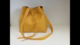 Coudre un sac seau en similicuir  Tuto Couture Madalena [upl. by Emeline]