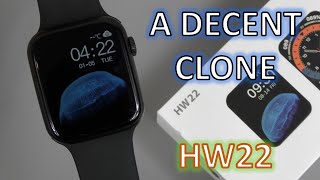 A Decent Smartwatch HW22 Series 6 Smartwatch Unboxing amp Review [upl. by Okoyk]