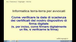 Come verificare scadenza della chiavetta di firma  informatica per avvocati poco informatici [upl. by Anida701]