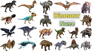 Dinosaurs Vocabulary ll 75 Dinosaurs Name in English With Pictures ll Jurassic World Dinosaur Name [upl. by Nivloc]