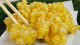 How to make Tempura Corn とうもろこしの天ぷらの作り方 [upl. by Herrah589]