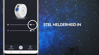 FLINQ SLIMME STERRENPROJECTOR  Geniet van een sterrenhemel  Bestuurbaar via app of apparaat [upl. by Mariette352]