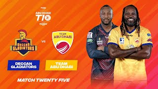 Mach 25 HIGHLIGHTS  Deccan Gladiators vs Team Abu Dhabi  Day 11  Abu Dhabi T10 Season 5 [upl. by Nevin]