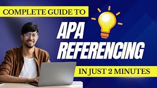 Master APA Referencing  How to Cite Sources in APA Style  APA Citation Tutorial [upl. by Lednic]