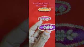 Hand made saree pin l saree pin making at home l customized saree pins [upl. by Einotna]