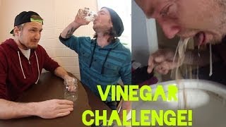 Crazy  Vinegar Challenge Chuck From The Bronx Challenge VOMIT ALERT [upl. by Nylloc]