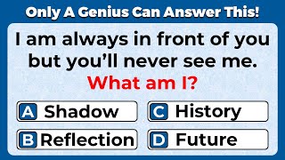 ONLY A GENIUS CAN ANSWER THESE TRICKY RIDDLES  Riddles Quiz [upl. by Bernt]