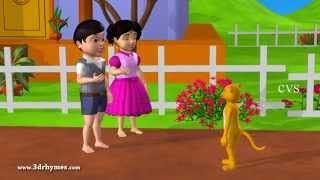 Pussy Cat Pussy Cat  3D Animation English Nursery rhyme for children with lyrics [upl. by Joela]