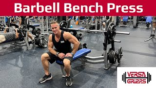 Barbell Bench Press with Versa Gripps [upl. by Ashok]