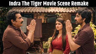 Ravi Tejas Superhit Scene  Indra The Tiger Movie Scene Remake  JayaramSree Leela  Dhamaka Movie [upl. by Itra]