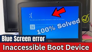 Inaccessible Boot Device Blue Screen Error in Windows 10 [upl. by Turnbull]