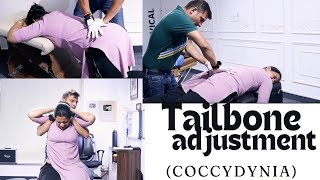 Tailbone adjustment by Chiropractor Pankaj Choudhary chiropractor in pune  hyderabad bangalore [upl. by Nivak]