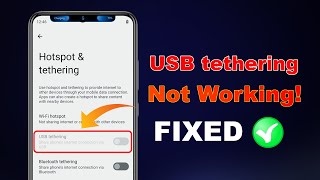 How to Fix USB Tethering Not Working  StepbyStep Troubleshooting Guide [upl. by Gilford222]