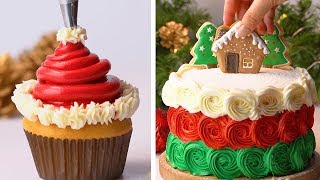 How To Make Christmas Cake Decorating Ideas  So Yummy Cake Decorating Recipes  Tasty Plus [upl. by Kirimia]