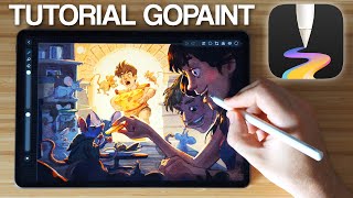 ¡Gopaint el Procreate de Huawei Tutorial Proceso Ilustración con la Matepad 115 S [upl. by Sage688]