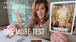 ARIES  One More TEST  Mid September 2024 Zodiac Tarot Reading [upl. by Acirretahs]