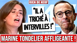 MARINE TONDELIER tacle BRUNO RETAILLEAU et cest AFFLIGEANT [upl. by Sanyu]