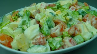 The best Salad Ive ever made Easy Quick and delicious [upl. by Einaoj]