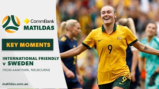 HIGHLIGHTS CommBank Matildas v Sweden  International Friendly  12th November 2022 [upl. by Iroj496]