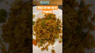 Food review  Prakruti resort  vadodara  youtubeshorts shorts [upl. by Rex]