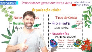 VIDA E CARACTERÍSTICAS GERAIS DOS SERES VIVOS PROVA VESTIBULAR ENEM  OLHAR QUÍMICO PROF ROMEU [upl. by Tiffy]