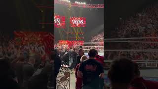 Randy Orton entrance at WWE Backlash the crowd sings along [upl. by Nnanerak340]