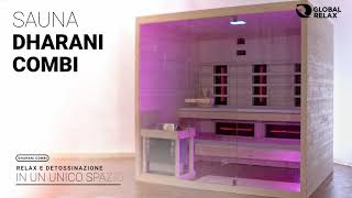 DHARANI COMBI Sauna a infrarossi e vapore per 4 o 5 persone I Infrarossi 1500w  Vapore 8000w [upl. by Avehsile]